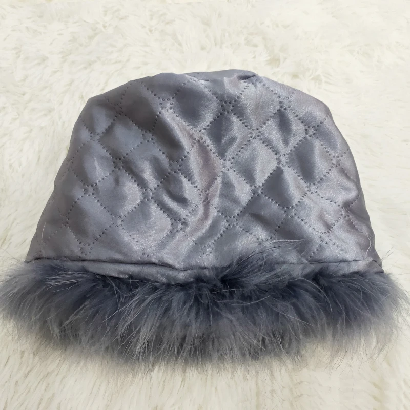 Новинка 2021 шапка из натуральных страусиных волос индейки зимняя теплая