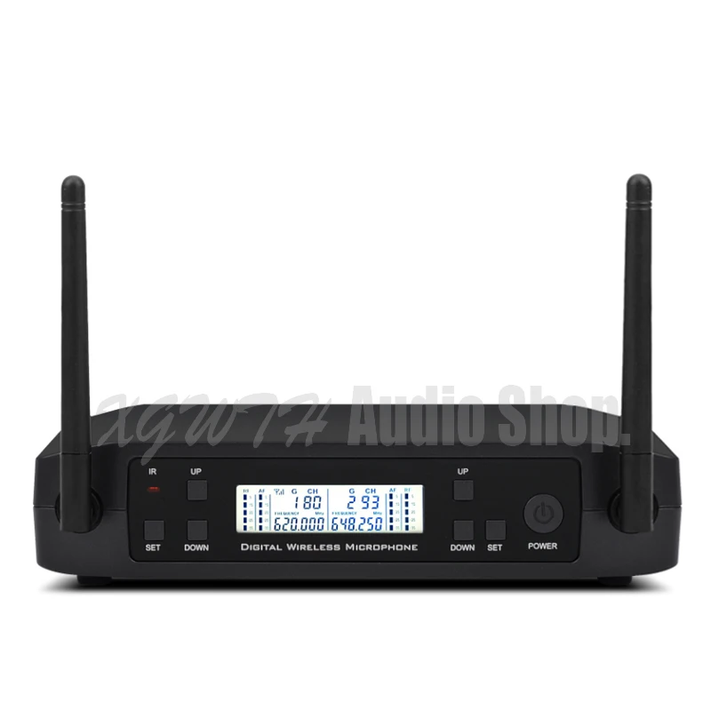 UHF GLXD4 Караоке ручной музыкальный инструмент Bodypack беспроводной микрофон 2 канала