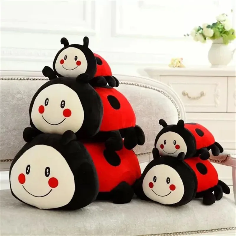 Kawaii Мультфильм Божья коровка Мягкие плюшевые игрушки кукла милые животные