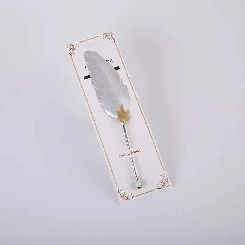 Европейская гелевая ручка в стиле ретро с перьями офисные подарки для письма