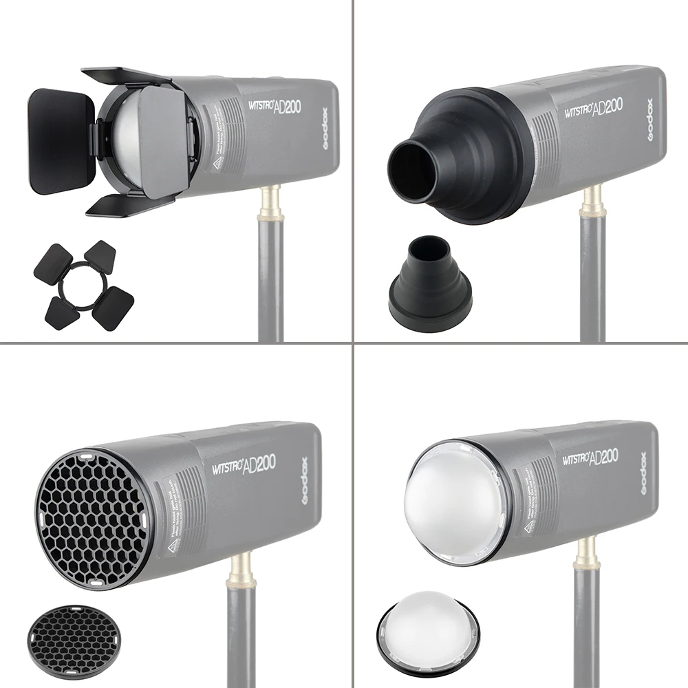 Godox AK R1 Карманный светильник для вспышки аксессуары H200R круглая головка AD200