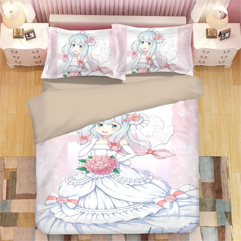 Izumi Sagiri 3D мультфильм постельное белье с аниме набор пододеяльник наволочка эротический комикс учитель Утешитель комплект постельного белья Постельное белье(без простыни
