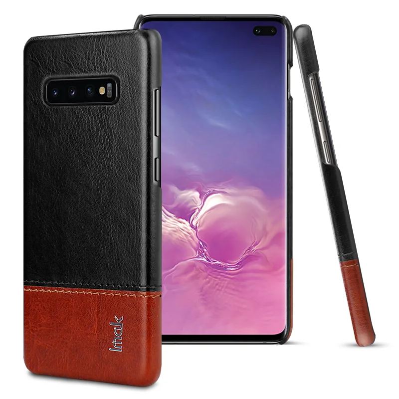 Роскошный лаконичный чехол для Samsung S10 S10Plus кожаный IMAK Для S10e Galaxy Plus 10S|Бамперы| |