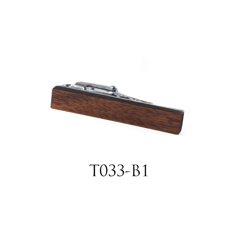 Wood Tie Clips Французский Мужской винтажный деревянный подарок сплав медь металл галстук бар жених свадебная деловая Вечеринка деревянный Романтический зажим для галстука - Окраска металла: Wood Tie Clips