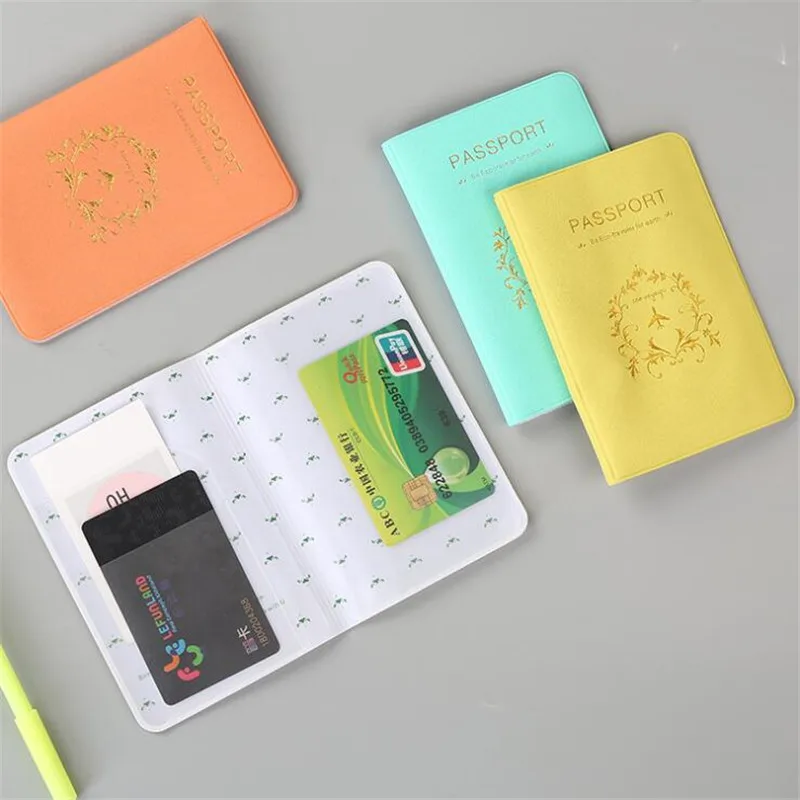 Чехол для паспорта и путешествий карт женщин мужчин кредитный держатель