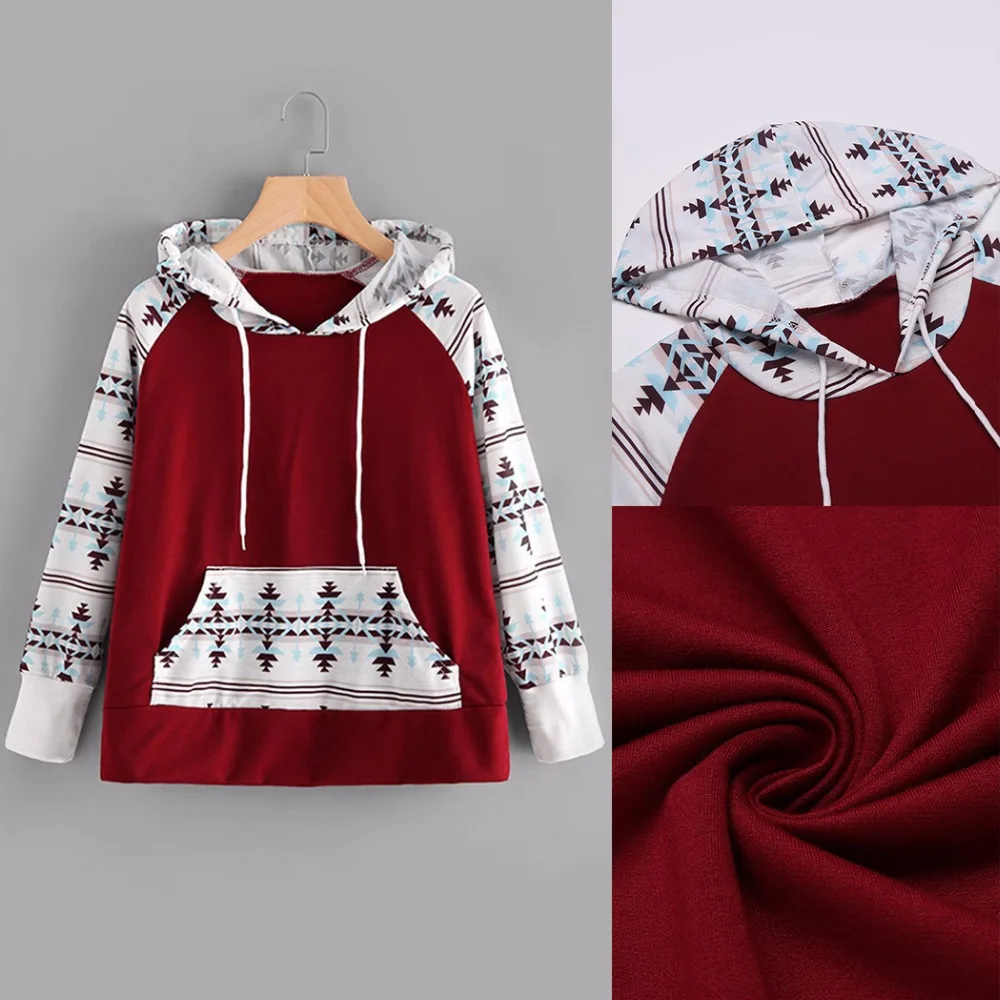 Женская толстовка с капюшоном harajuku зимний контрастный пуловер длинным рукавом и