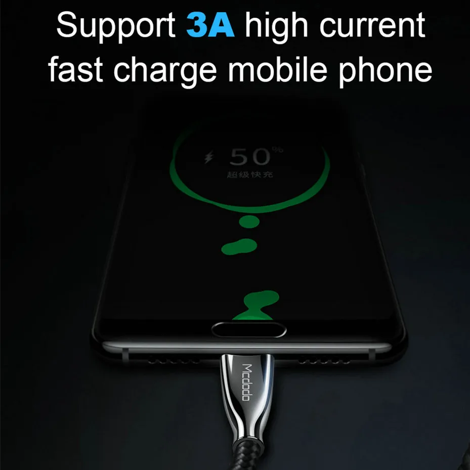 MCDODO 60 Вт Тип usb C кабель с разъемом usb-c PD QC3.0 3A быстро Зарядное устройство для samsung S9 Plus Note 9 huawei P20 MacBook шнур Тип-C кабель