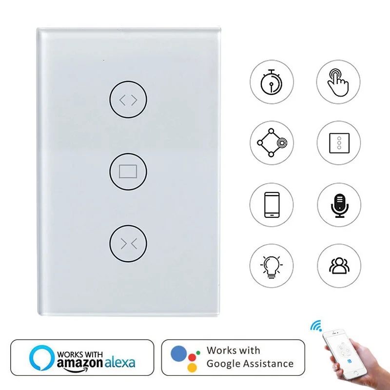 Умный переключатель для штор с Wi Fi Smart Life электрических моторизованных штора