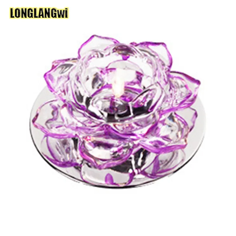 Современный светодиодный потолочный светильник с кристаллами в фойе коридоры