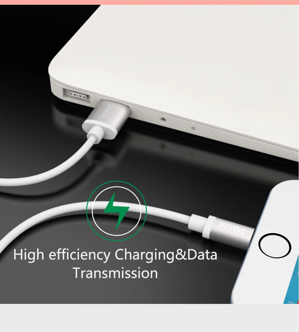 SAMZHE USB кабель для iPhone 6 7 iPad iPod MFI Сертифицированный 2.1A мобильный телефон для Lightning-USB быстрое зарядное устройство кабель для передачи данных