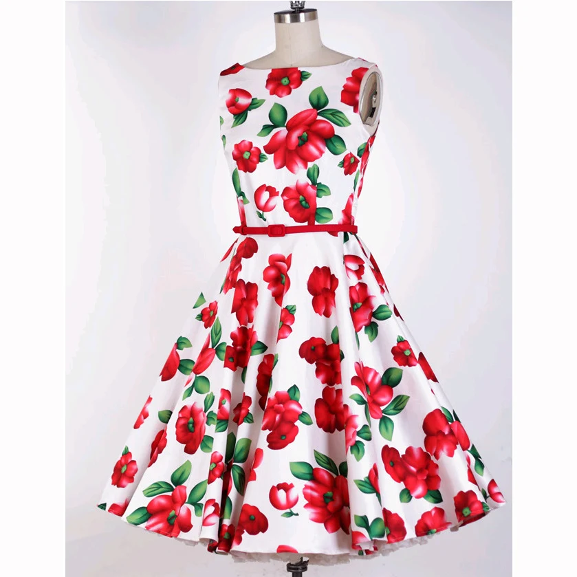 ZIPIPIYF 2017 летний новый стиль Хепберн ретро воротник платья бато пояса подачи |