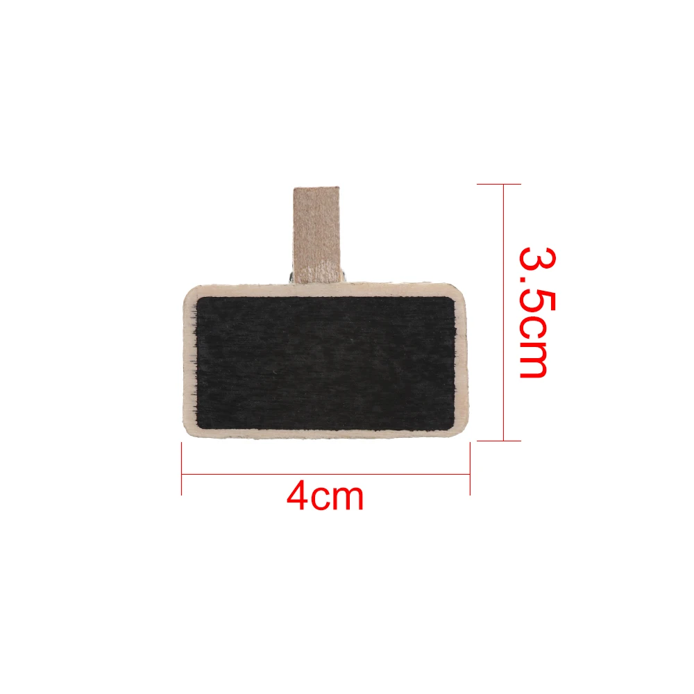 

10Pcs/set Mini Blackboard Chalkboard Message Note Clip Wooden Price Stand Notice Sign Wedding Ornament Memo Label