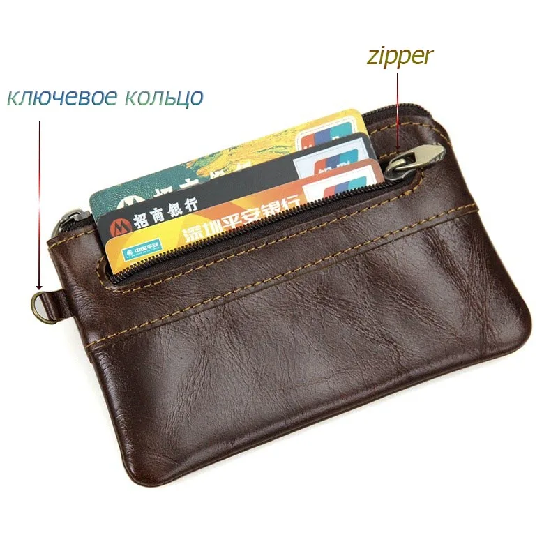 DOLOVE, мужские кошельки из натуральной кожи, короткий кошелек для монет, маленький винтажный кошелек из воловьей кожи, кошелек с карманом, мужские кошельки, D-7359