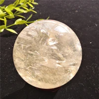 natural light yellow crystal quartz crystal sphere globe ball chakra healing reiki stone furnishing articles crafts
