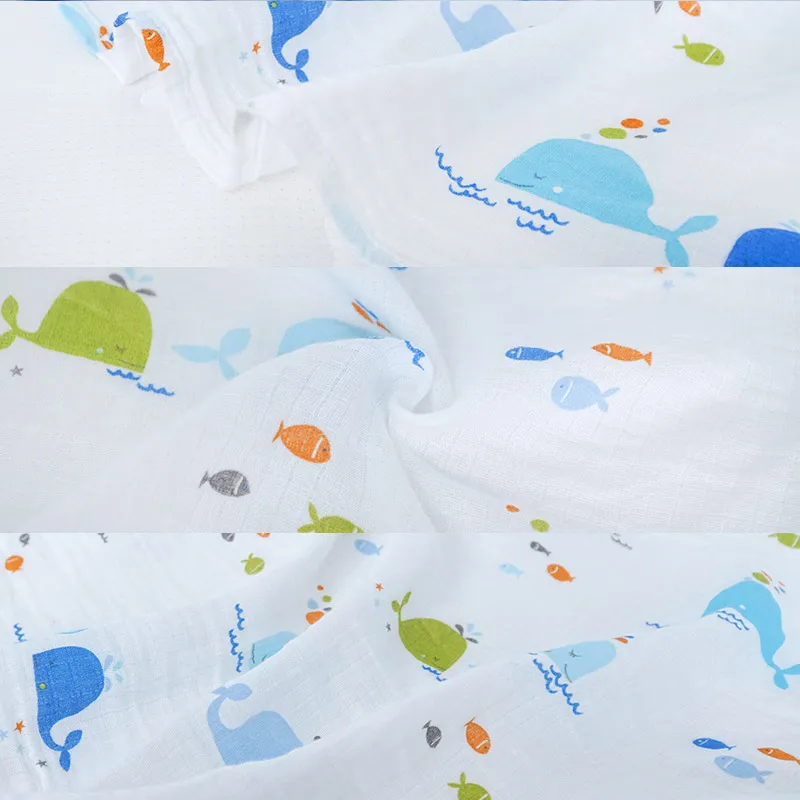 Детские одеяла из муслина мягкие газовые подгузники для новорожденных