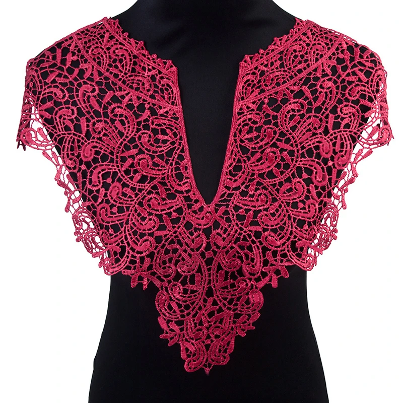 Smiry Красивая 1 шт. черно-белая вышивка с большими цветами кружевная ткань для