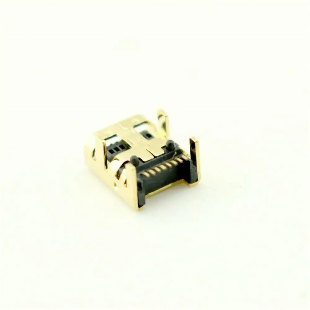 100 шт. позолоченные мини-USB-разъёмы 8 контактов | Компьютеры и офис