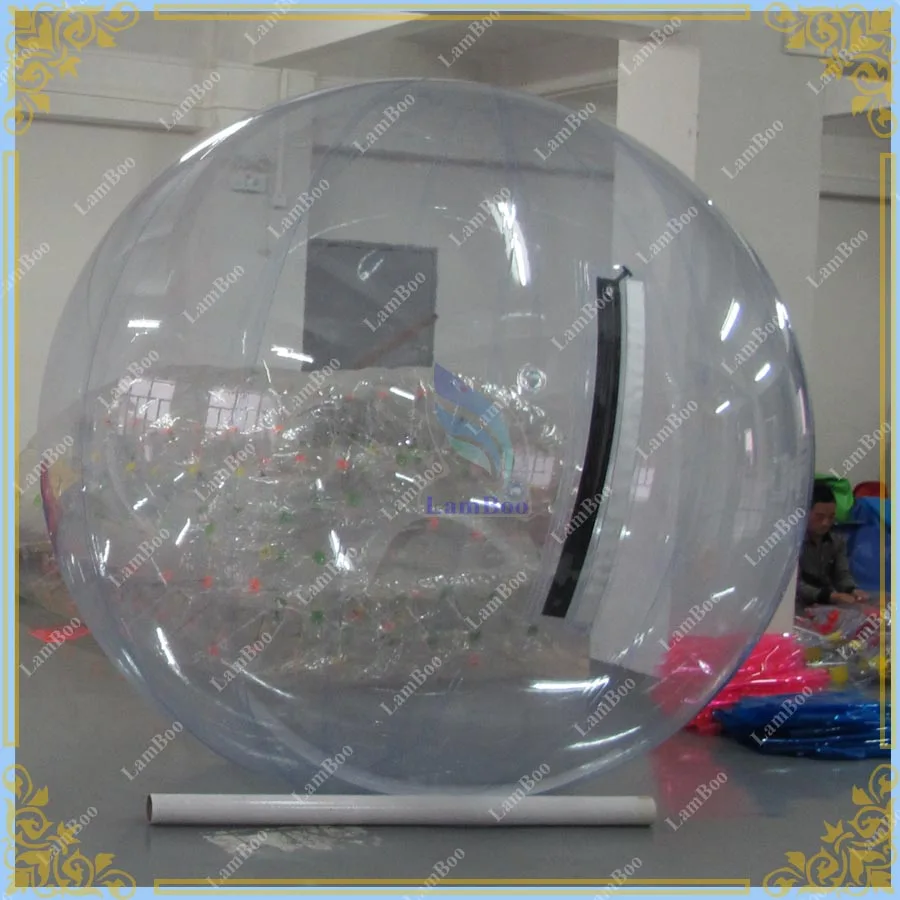 Новый 2 м прозрачный надувной водный прогулочный мяч коммерческое использование