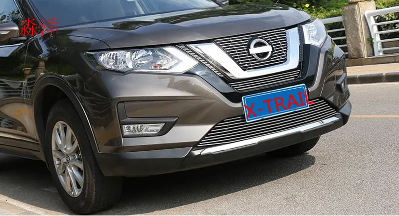 Для N1ssan X-Trail x trail сотовый Стиль передняя решетка гриль рамка крышка Накладка одна шт передняя решетка