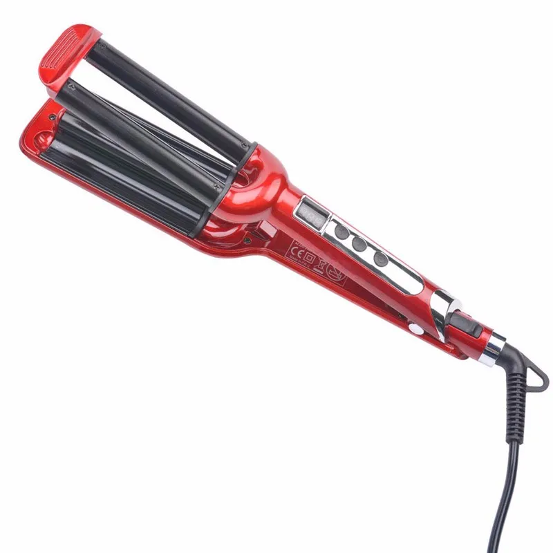 Новинка 2016 ролик в форме яйца с тремя трубками щипцы для завивки волос ЖК дисплей