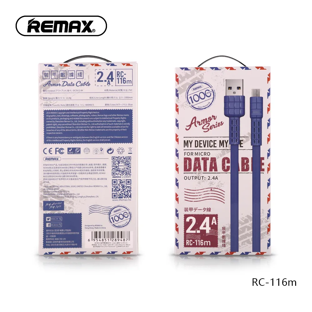 Remax micro usb data sync кабель 5 V 2.4A зарядки для Xiaomi Redmi Note 4x samsung Android шнур usb зарядное устройство для мобильного телефона