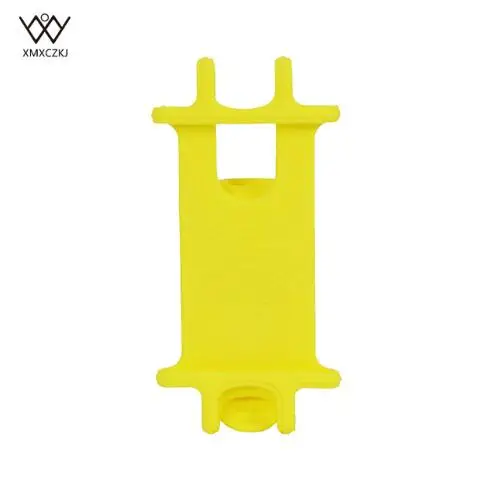 Yellow XMXCZKJ силиконовый держатель для мобильного телефона, велосипедная стойка Руля Мотоцикла, аксессуары, подставка для мобильного телефона, gps - Цвет: Yellow