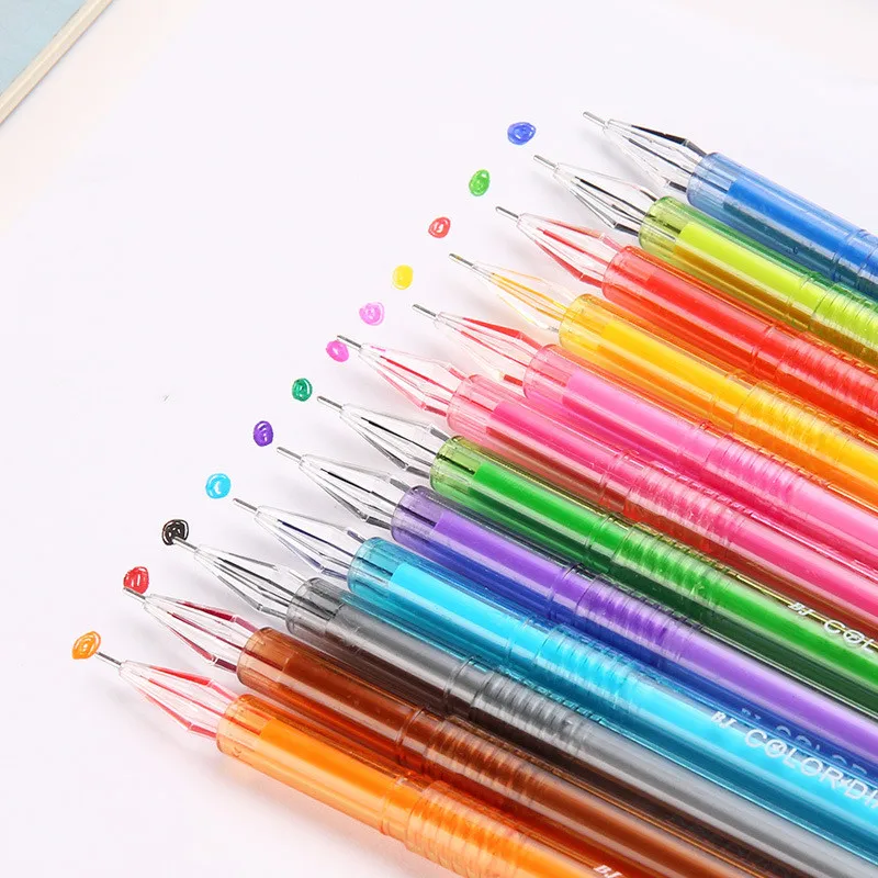 

Гелевая ручка ярких цветов, 12 шт./набор