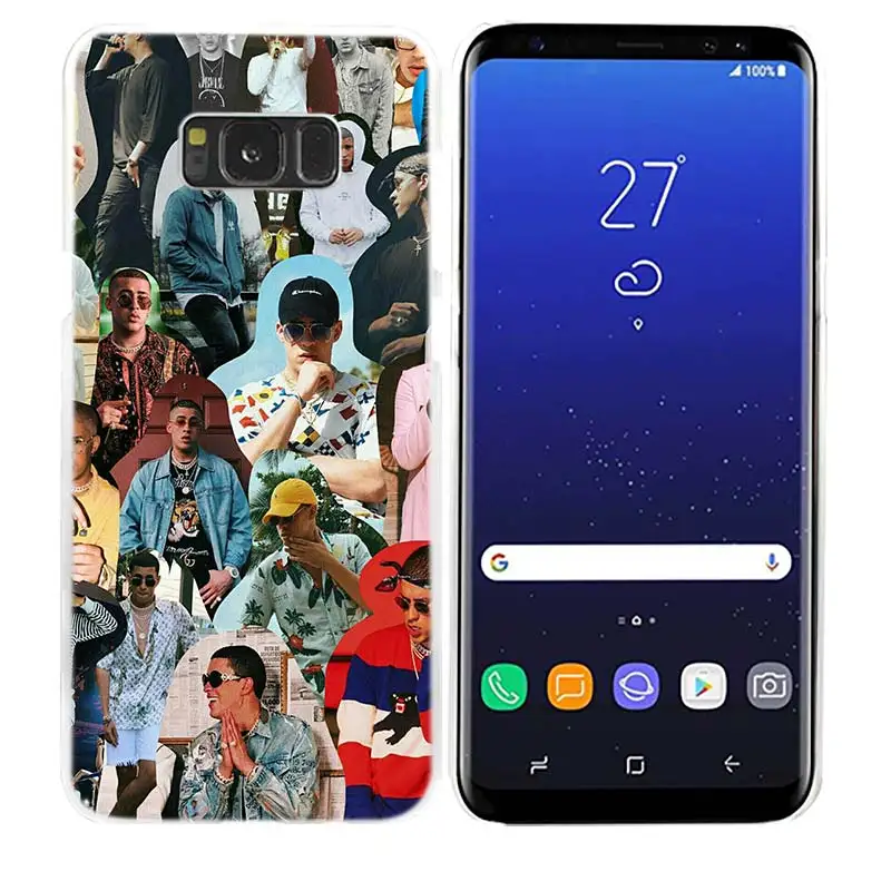 Чехол для samsung Galaxy Note 8 9 M30 M20 M10 S9 S8 S10 5G S10e Plus S7 S6 жесткий прозрачный PC Coque Cover Bad Bunny El Conejo Malo Новинка - Цвет: 14