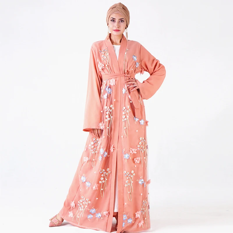 ИД Дубай Abaya кимоно мусульманское модное платье Abayas для женщин кафтан