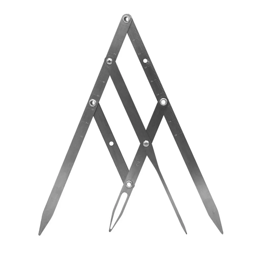 Fordable Штангенциркули трафарет мера Нержавеющая сталь Регулируемый размеры