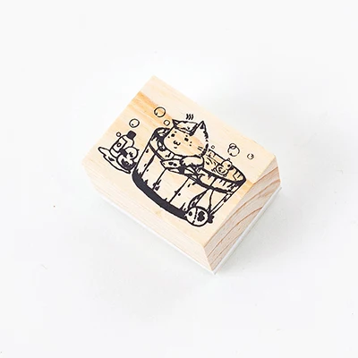 08 Милое животное, мультяшная кошка ПЭТ штамп DIY деревянные и резиновые штампы для скрапбукинга канцелярские товары Скрапбукинг Стандартный штамп - Цвет: 08