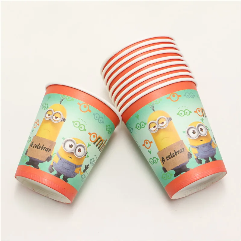 10 шт./партия лидер продаж Миньоны Гадкий я одноразовые бумажные стаканчики с