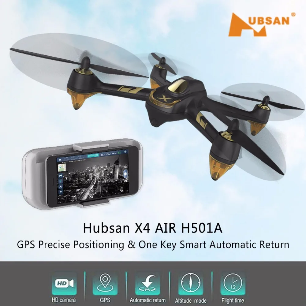 Hubsan H501A X4 Wi Fi бесщеточный FPV RC Quadcopter Дрон с 1080 P HD камера gps Waypoint RTF Headless режим|drone