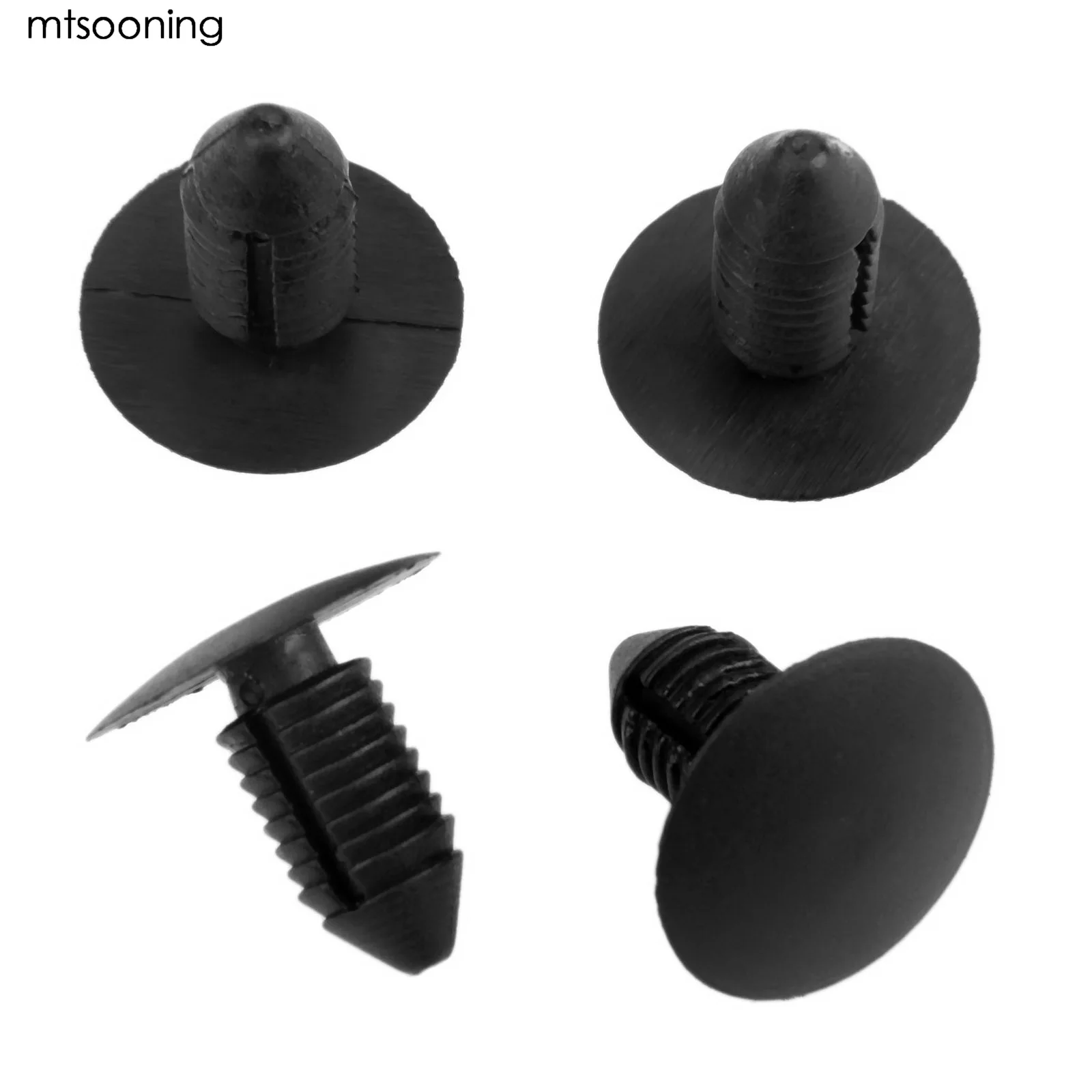 

mtsooning 50Pcs Auto Fastener Clips 11mm Car Bumper Plastic Rivet Push Type Clip Fastener New Universal Fixing Clips
