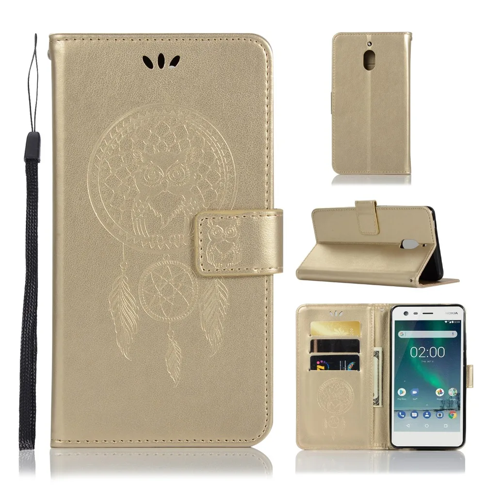 Кожаный чехол на Nokia 3, 5, 6, 8, 2 2,1 3,1 5,1 7,1 8,1 8 sirocco 6,1 крышка Сова газонаполненный Чехол-книжка Чехол-бумажник с откидной крышкой для телефона чехол s