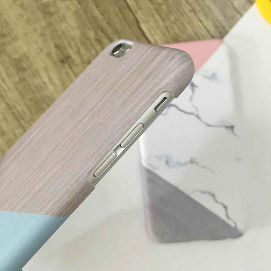 Мрамор древесины чехол для телефона iPhone XR XS Max задняя крышка ультра тонкий