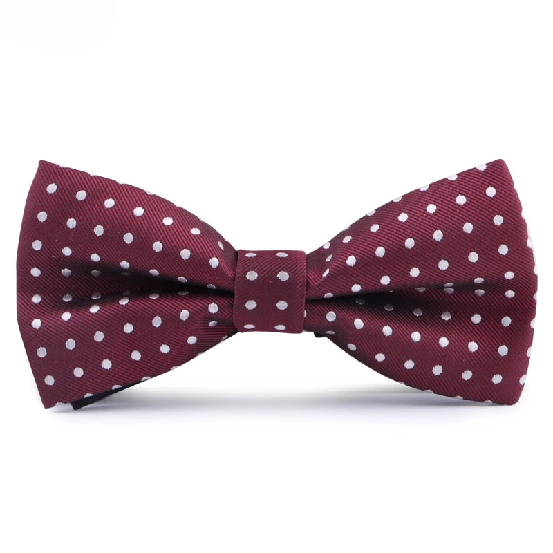 Plaid Striped Wine Red Best Bow Tie for Men Bowtie Fashion Mens Ties Wedding Party Butterfly Knot Necktie with Gift Box | Аксессуары для