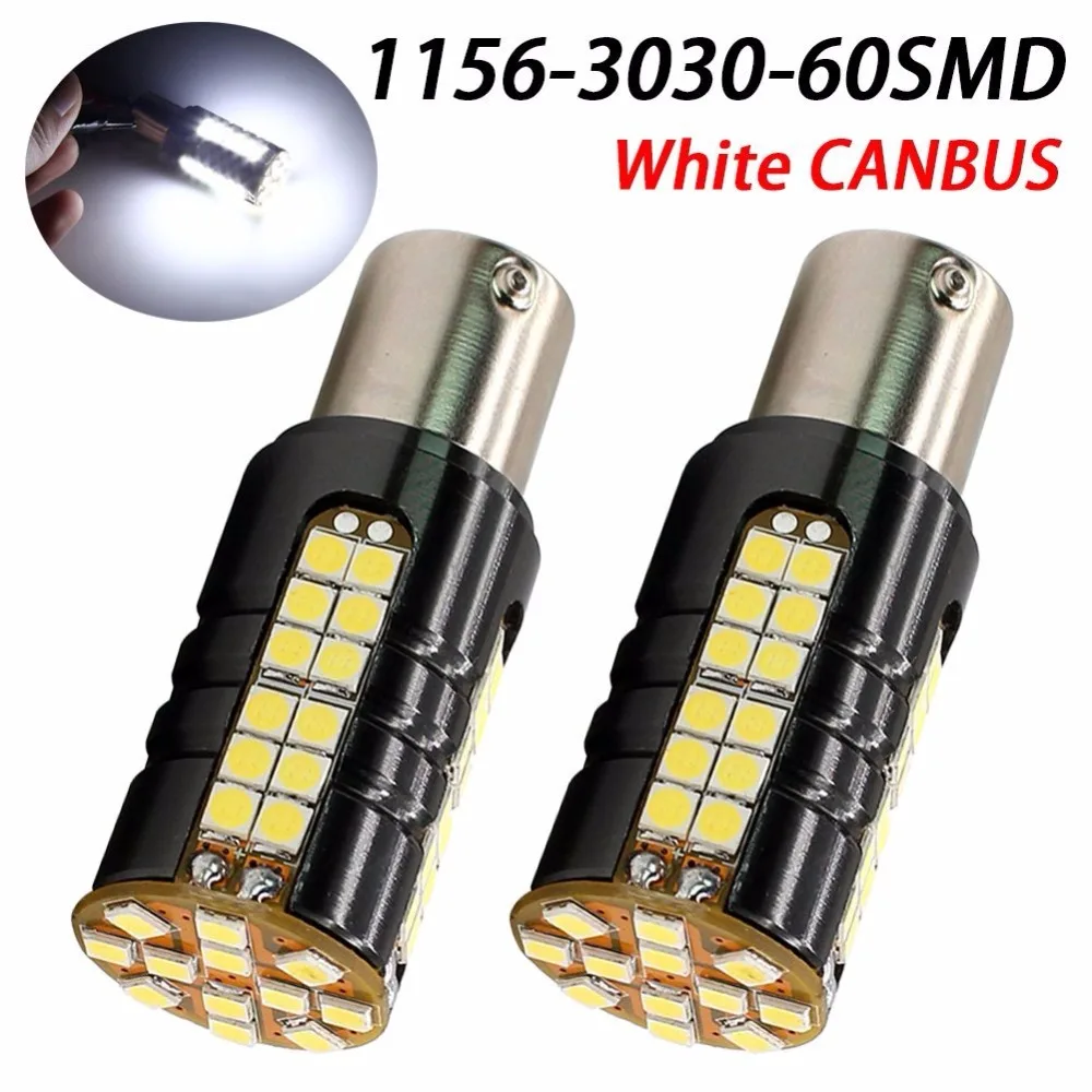 2 шт./лот Новый Белый 1156 3030 60SMD автомобильный сигнал поворота не требует