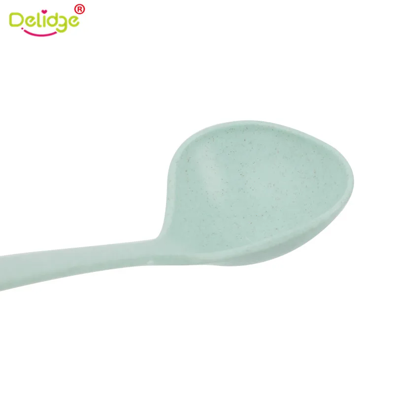 Delidge 1 шт 23,3*7 см длинная ложка пшеничной соломы Большой Размеры 4 цвета густой суп кухонная Ложка инструменты дропшиппинг