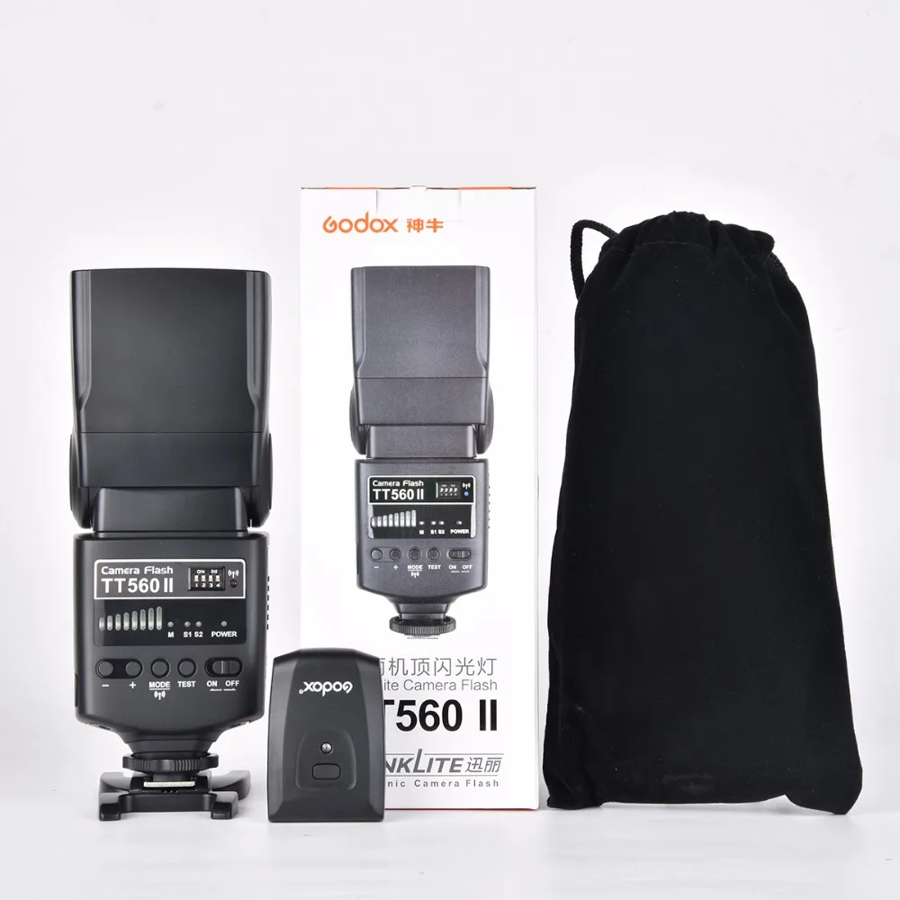 Godox камера вспышка Speedlight TT560II GN38 со встроенным 433 МГц беспроводной трансмиссио для