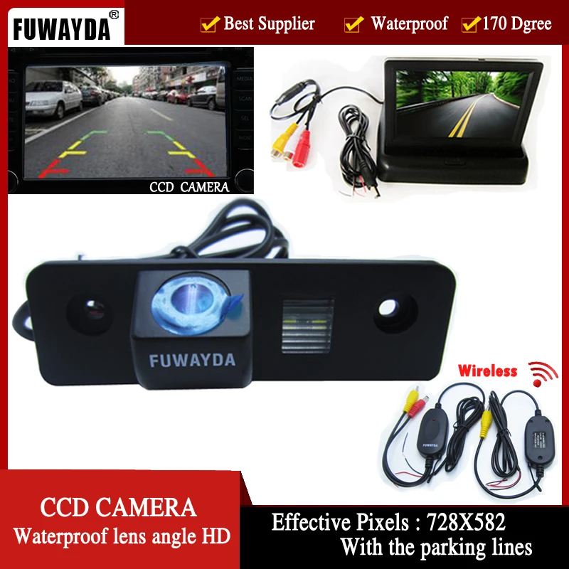 Парковочные мониторы FUWAYDA CCD цветная светодиодсветодиодный камера заднего вида