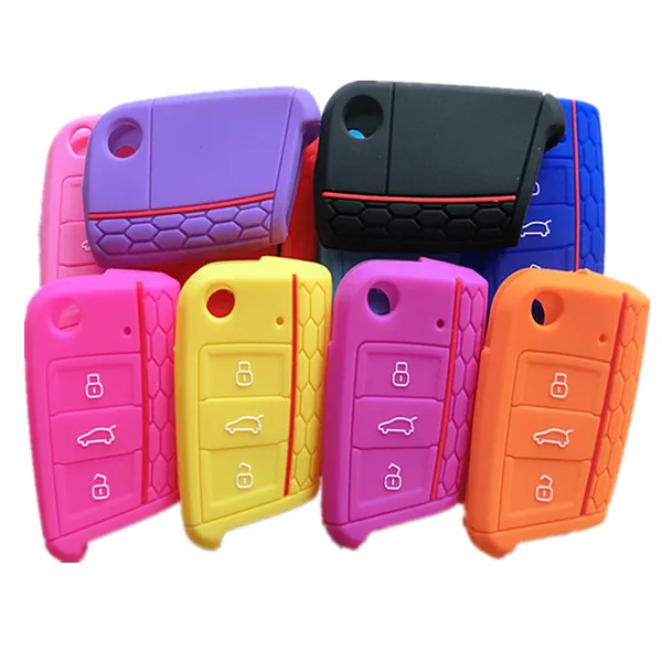 Силиконовый резиновый защитный чехол для ключа телефона брелок ключей Volkswagen Polo