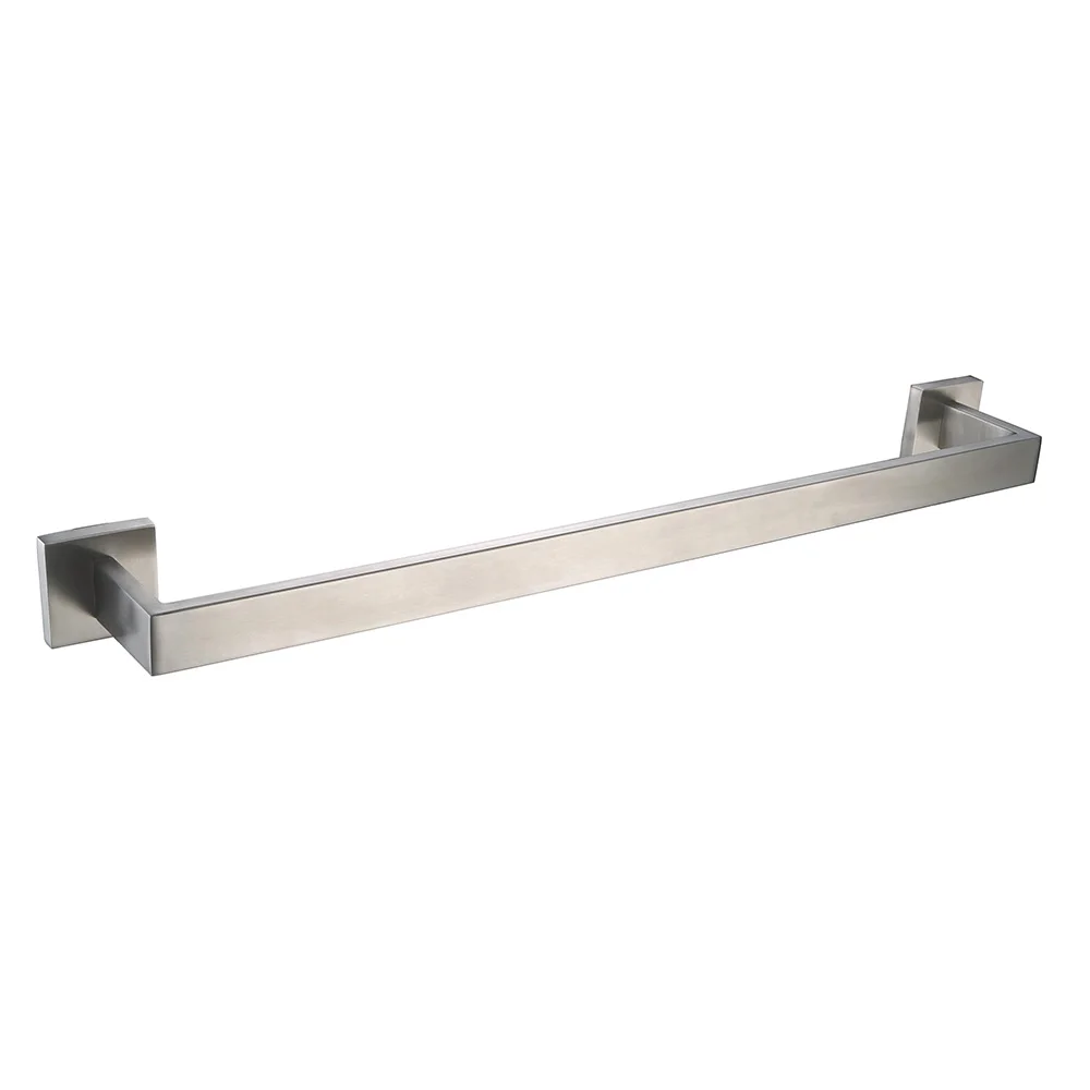 

AUSWIND Contemporary Silver Brushed Stainless Steel Double Towel Bar Bathroom Hardware BH5
