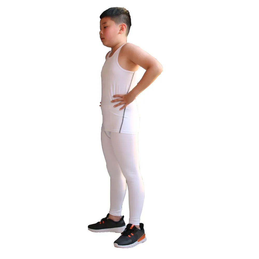 2019 повседневные компрессионные комплекты для мальчиков майка и штаны