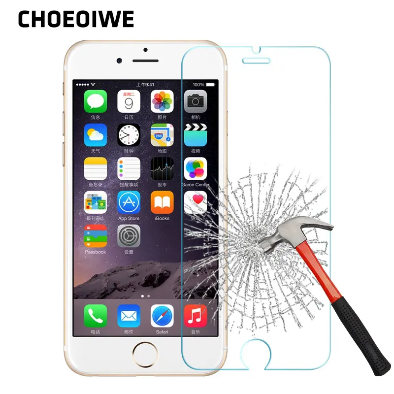 Закаленное стекло с защитой от царапин для iPhone 4 4S 5 5S SE 5C 6 6S Plus 7 2.5D 9H защитные
