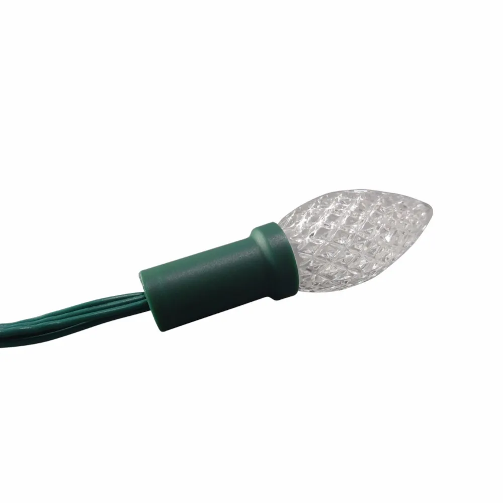 200 шт. C7/C9 DC12V WS2811 50 узлов/гирлянда D20D S20 Адресуемая RGB светодиодная Рождественская