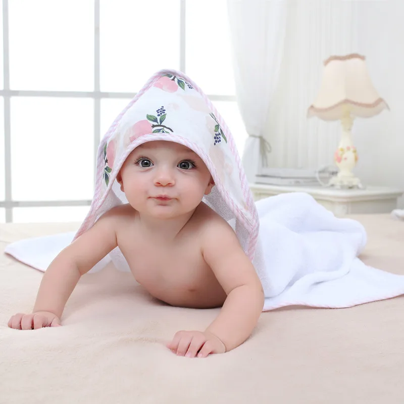 Детское полотенце банный халат из 100% хлопка для маленьких мальчиков и девочек