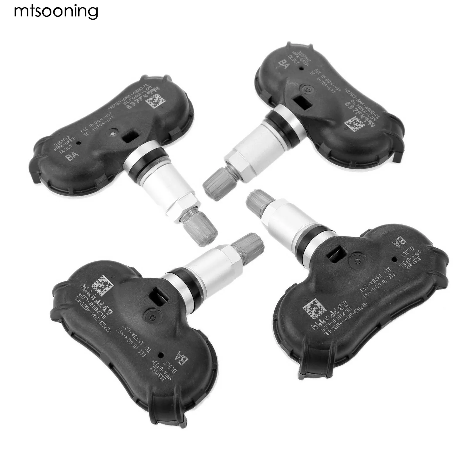 

mtsooning 4Pcs Tire Pressure Sensor 42753-SNA-A820 315MHz For 2008 2009 2010 2011 2012 2013 2014 Honda Ridgeline Odyssey Element