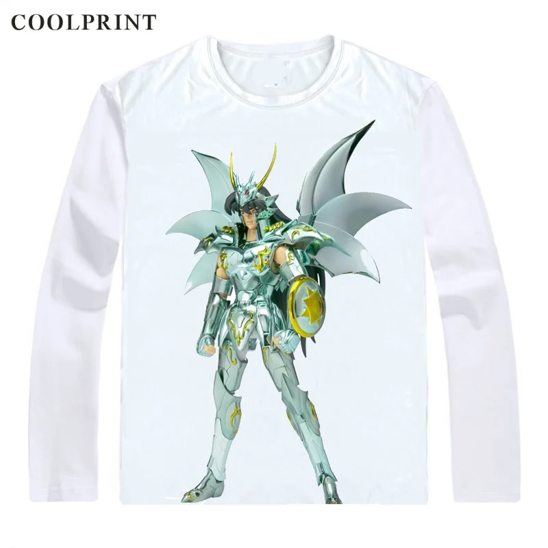 Style 9 Дракон Ширю дорагон без рубашки Yu Футболка Saint Seiya Рыцари зодиака для мужчин футболка повседневное Винтажная футболка рубашки с длинными рукавами - Цвет: Style 9