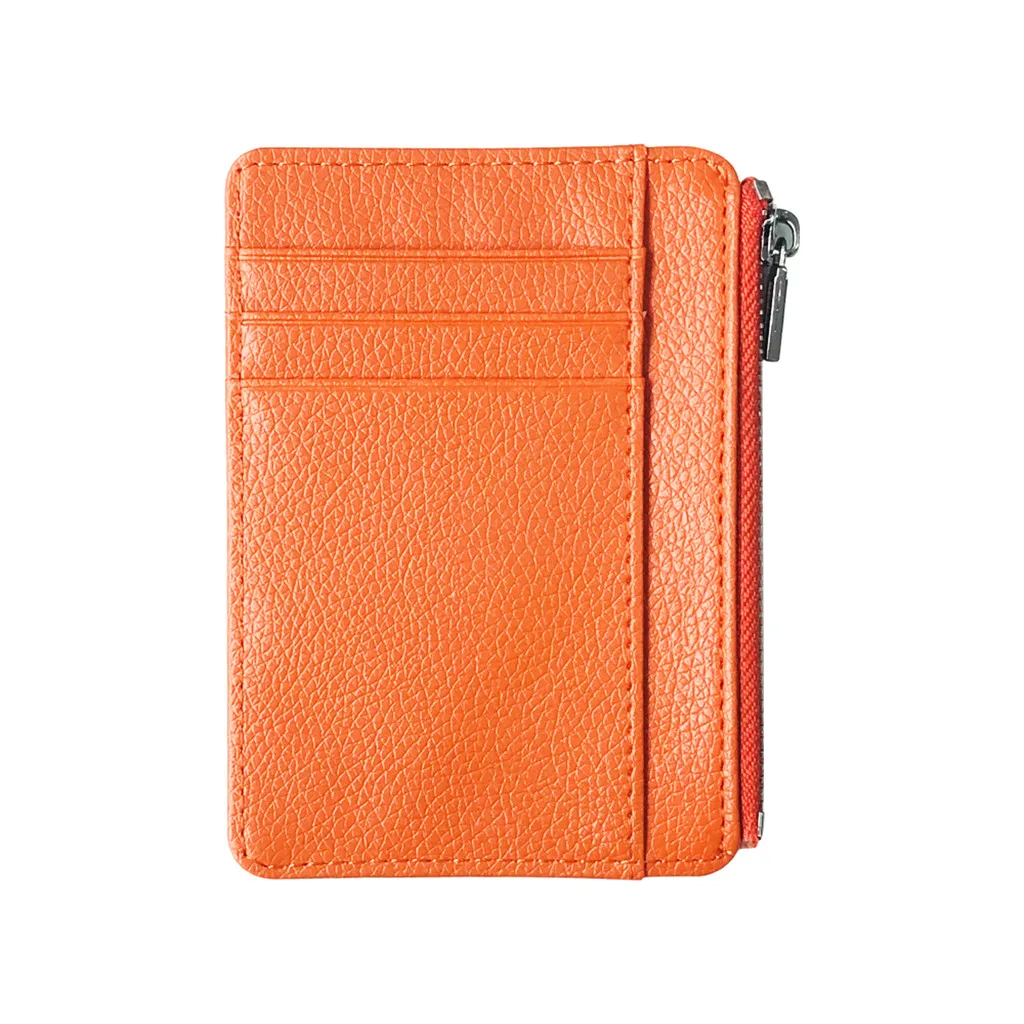 Credit Card Holder 2019 Men Pack Student Wallet PU Leather Zipper Carbon Fiber Coin Purse 708 | Багаж и сумки